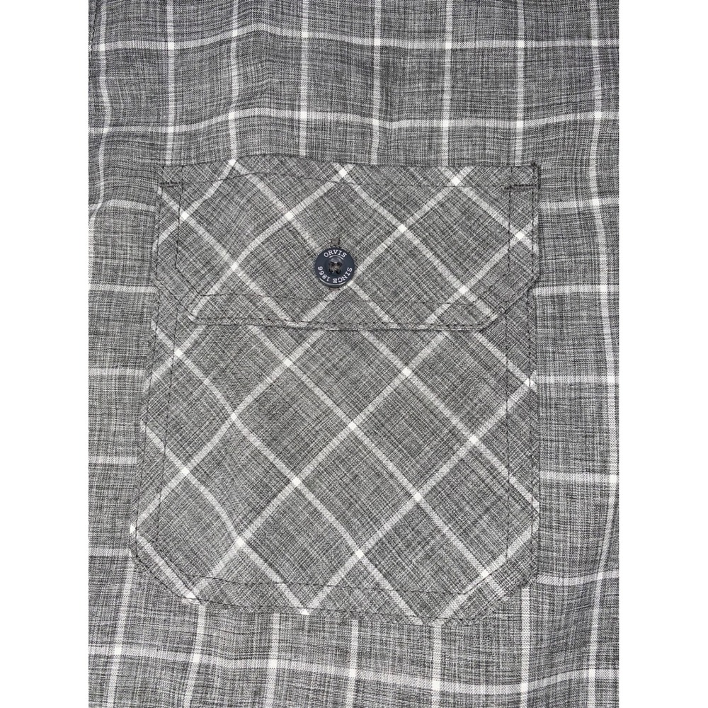 Orvis Gray Button Down Size Medium - image 3